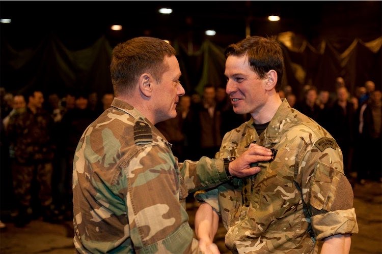 Alex Ballinger in military uniform